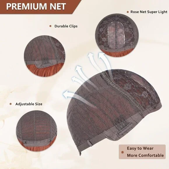 [26 INCHES] Auburn Long Wavy Wig with Bangs - Picture 6 of 9